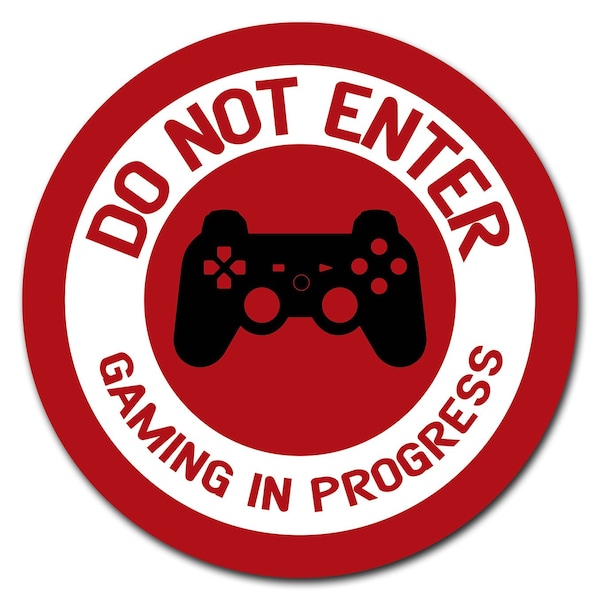 Signmission 8 in Height, Vinyl, D-8-CIR-Do Not Enter PlayStation, D-8-CIR-Do Not Enter PlayStation D-8-CIR-Do Not Enter PlayStation - main